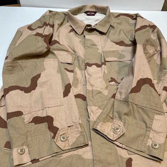 Mens TRU-SPEC Cotton Ripstop BDU Coat 2XL Tactical  Camo Uniform Shirt - Picture 6 of 13
